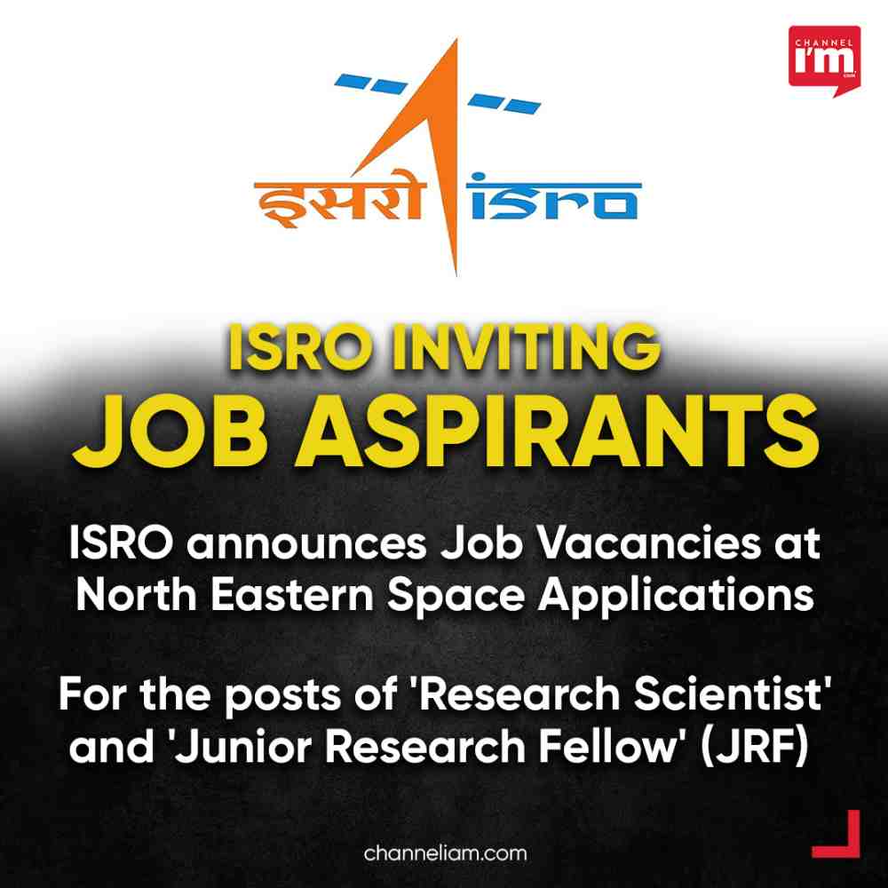 The North Eastern Space Applications Centre (NESAC), Umiam, is accepting applications for the positions of Research Scientist and Junior Research Fellow, according to an announcement from ISRO (JRF).