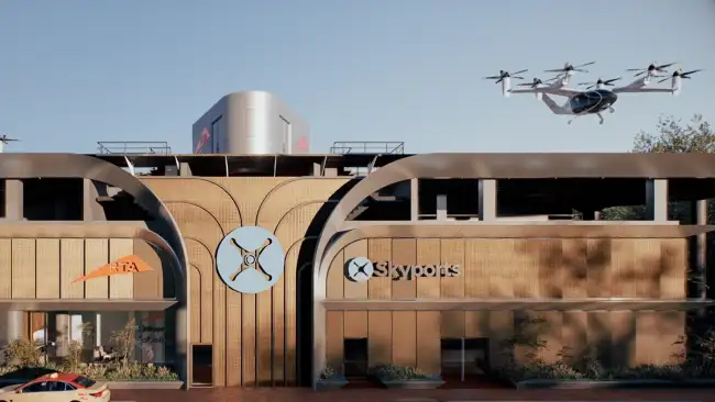 Dubai Flying Taxi Vertiport