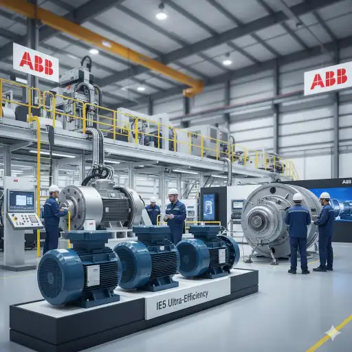 ABB India IE5 motors investment