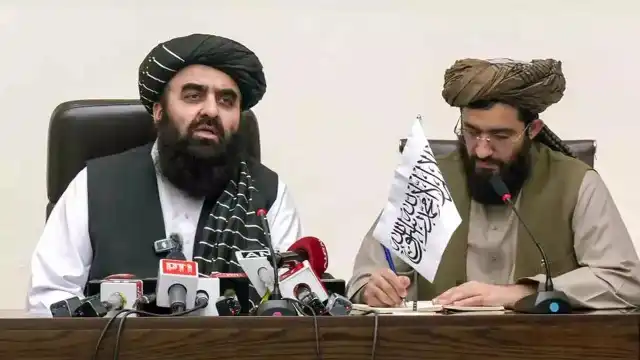 Taliban press conference India female journalists