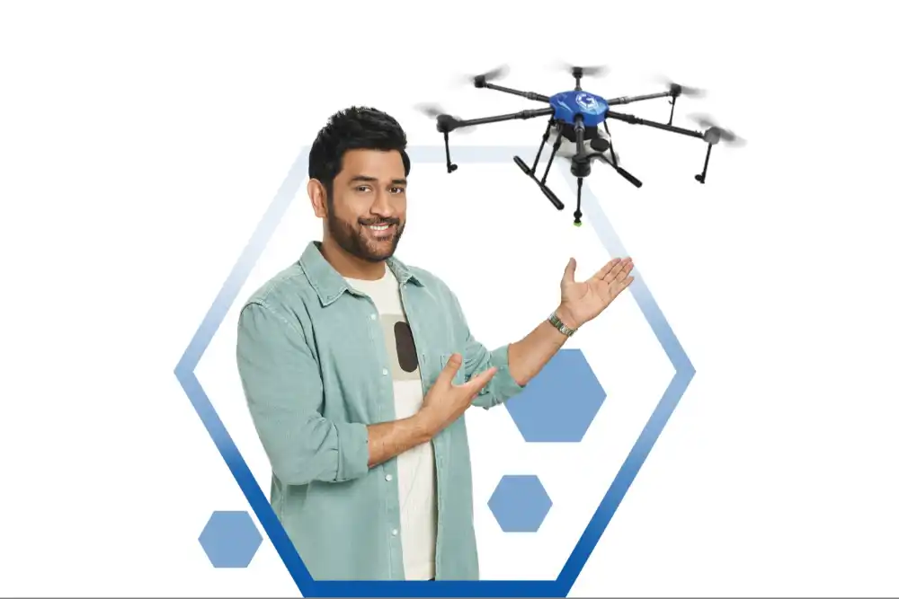 MS Dhoni Drone Pilot License