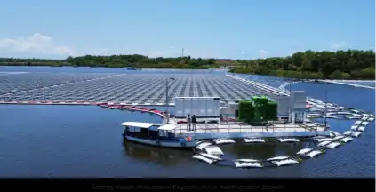 Floating solar panels in India