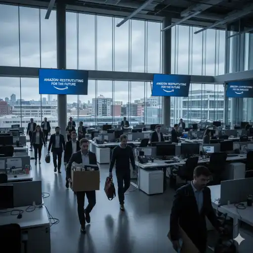 Amazon layoffs AI restructuring