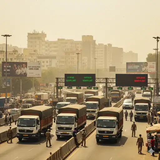 Delhi Commercial Vehicle Pollution Ban