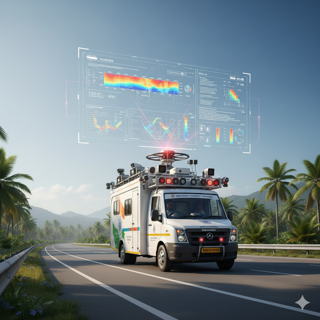 nhai network survey vehicles road maintenance