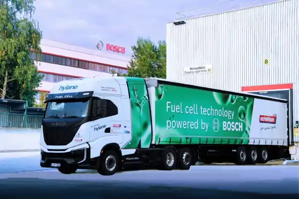 bosch fuel cell truck nuremberg hydrogen logistics