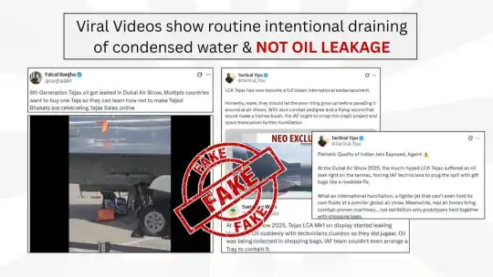 LCA Tejas Mk1 oil leak viral claim fact check