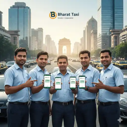 bharat taxi cooperative ride hailing platform launch