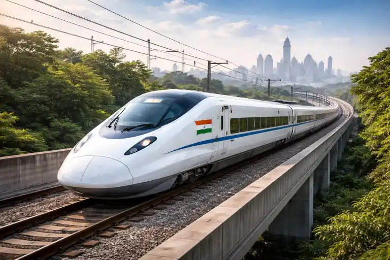 mumbai ahmedabad bullet train project progress