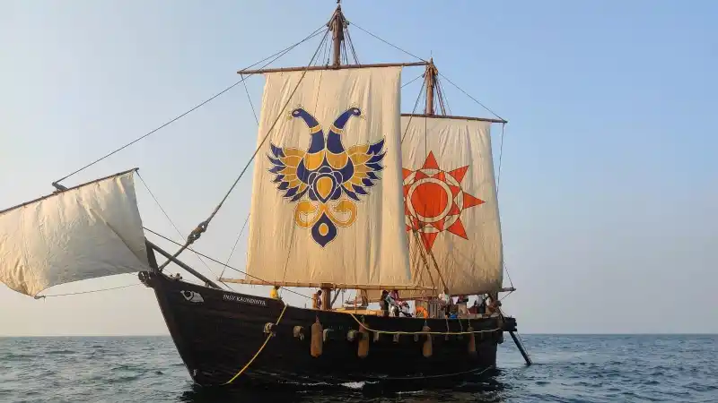 insv kaundinya historic voyage oman indian navy