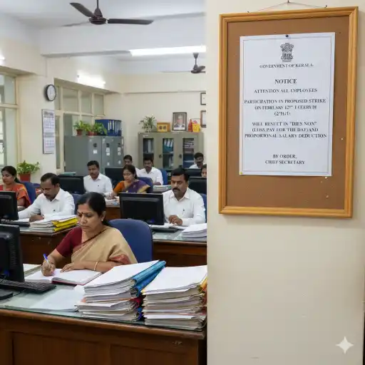 kerala government declares dies non strike