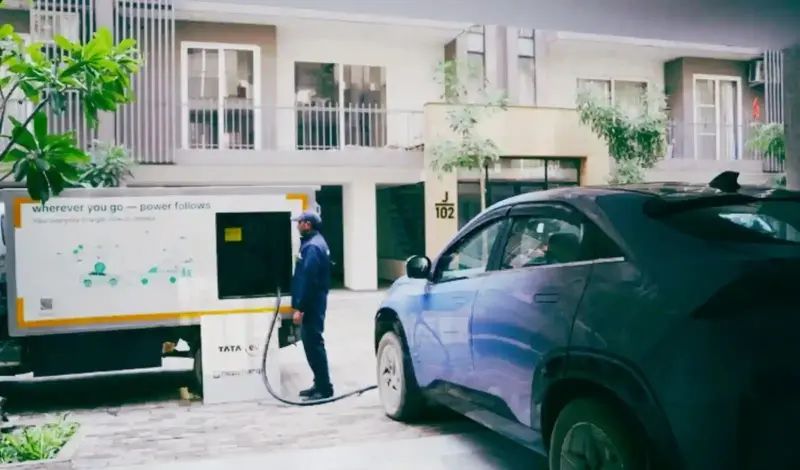tata.ev hopcharge doorstep ev charging ncr