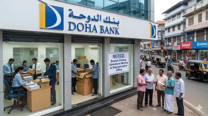 doha bank exits india branches