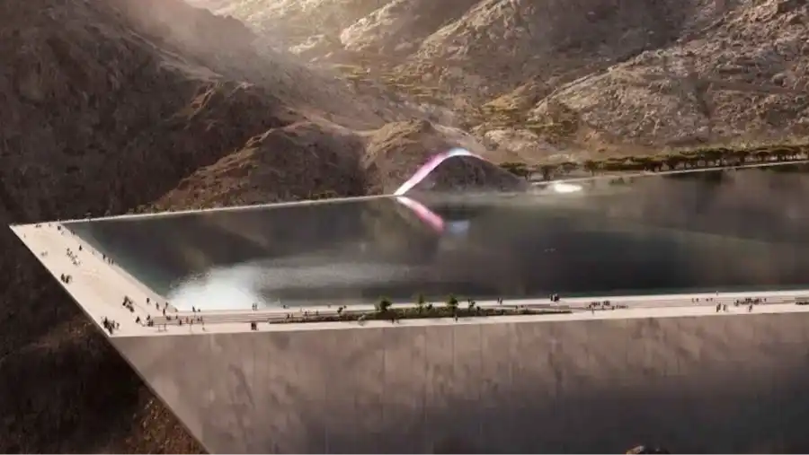 saudi neom artificial lake project