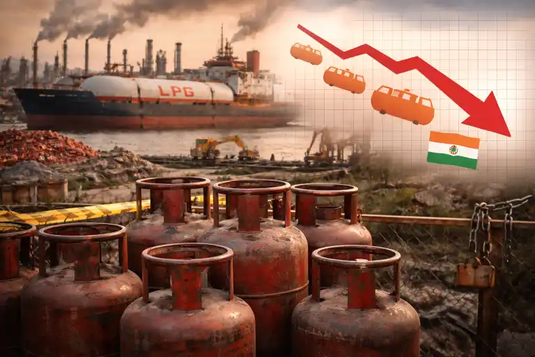 india lpg supply crunch imports decline