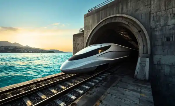 china bohai strait undersea rail tunnel