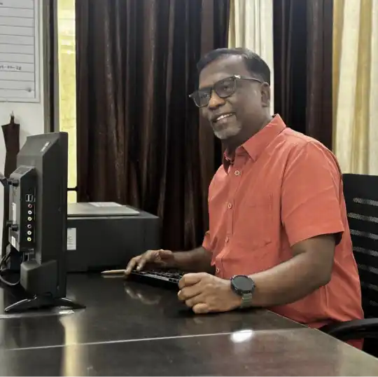 pradeep bj kannur university pro vision impaired