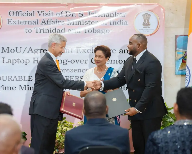 india-trinidad and tobago sign eight agreements jaishankar visit