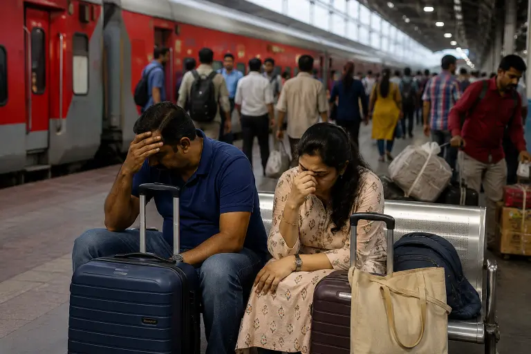 rajdhani express delay compensation rajasthan couple