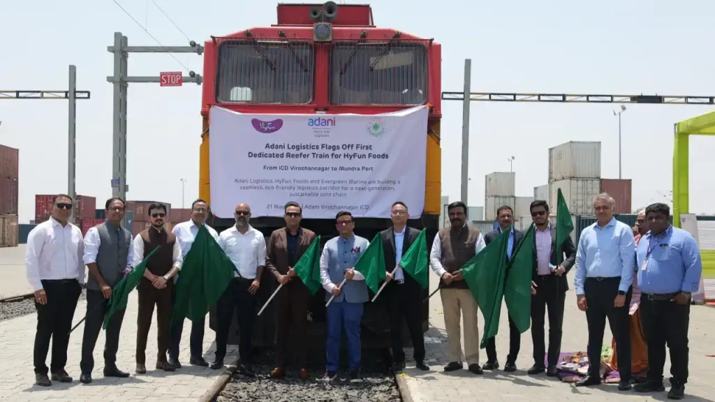 hyfun foods adani evergreen export logistics