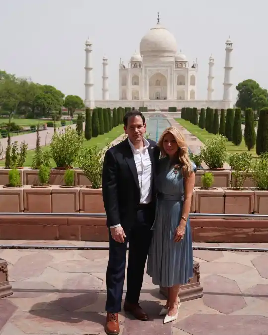 iran criticised marco rubio taj mahal visit