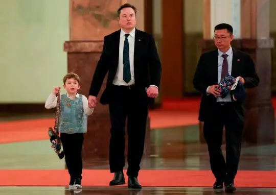 elon musk son x ae a xii china summit