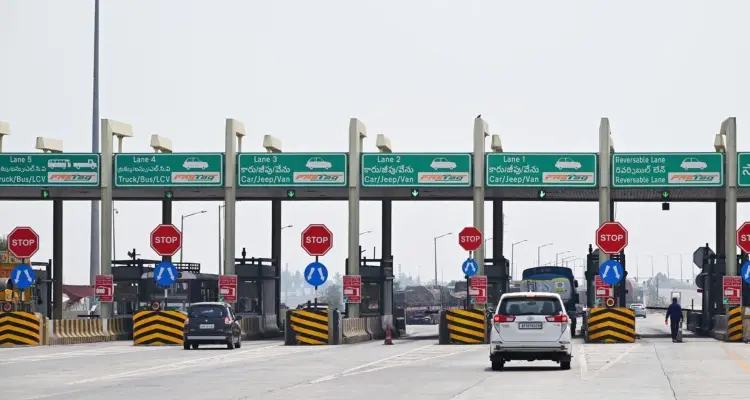 india remove highway toll plazas automated distance based tolling