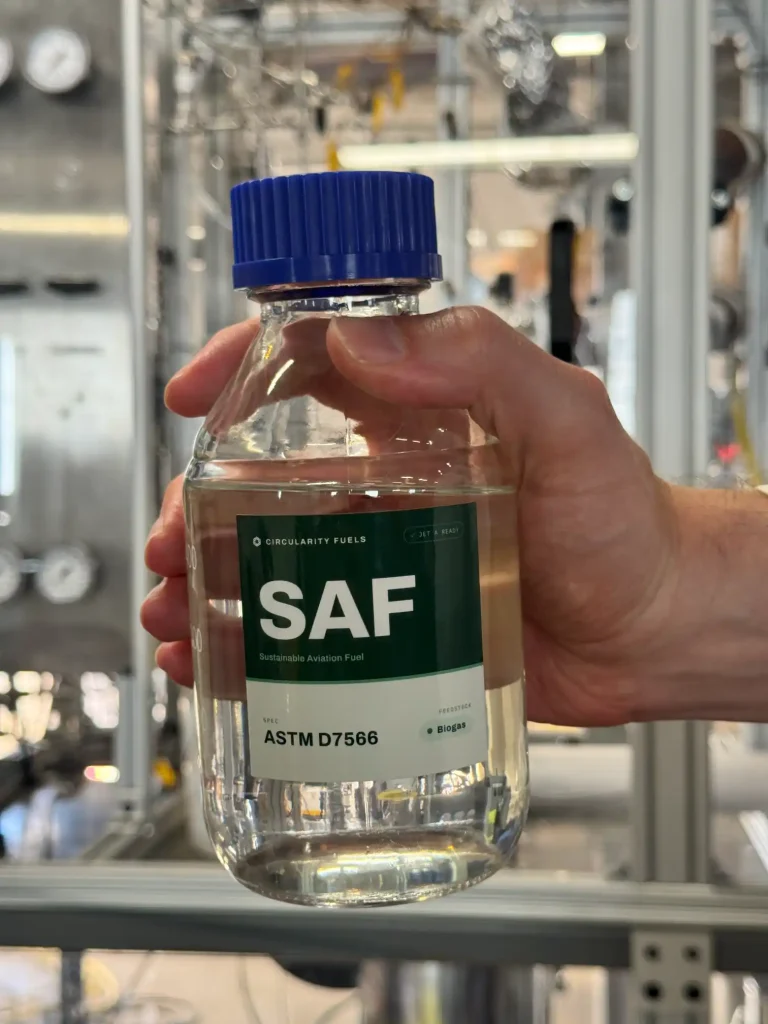 dairy farm biogas to sustainable aviation fuel saf