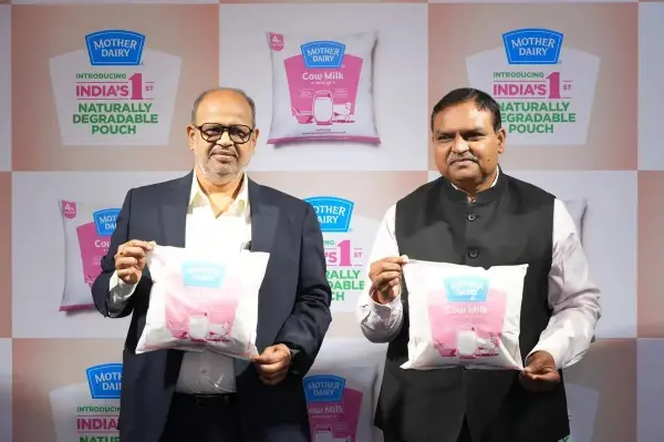 mother dairy india first degradable milk pouch fy27 growth