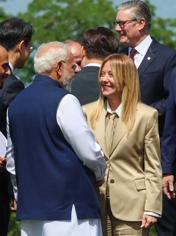 modi-meloni viral melodi moment g7 summit