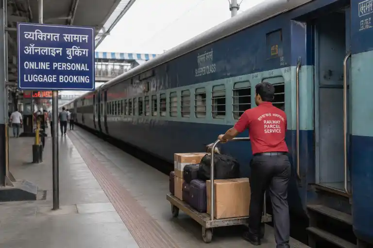 indian railways online personal luggage booking