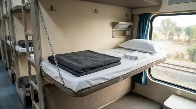 indian railways ac coach two bedsheets bedroll kit hygiene