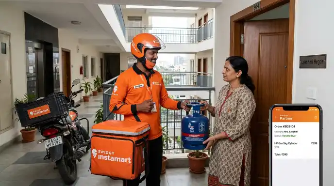 swiggy hpcl lpg cylinder delivery instamart