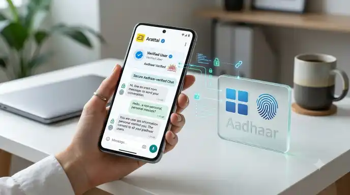arattai aadhaar identity verification secure messaging