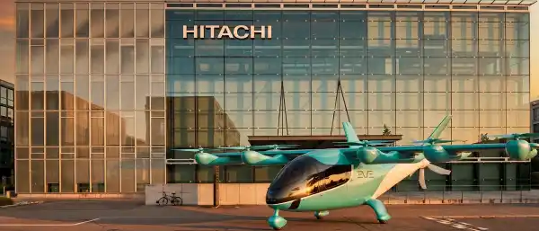hitachi energy-eve air mobility flying car charging infrastructure