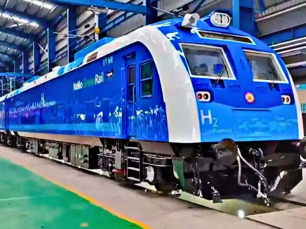 India hydrogen train trial