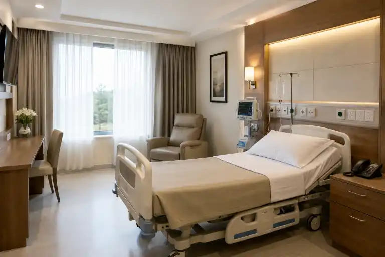 private hospital room charges three star hotel rate cap  