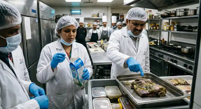 bengaluru hotels food safety inspection expired food