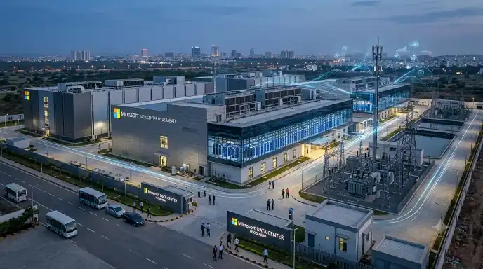 microsoft largest data centre hyderabad india