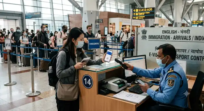 india airport immigration boarding pass stamp rule