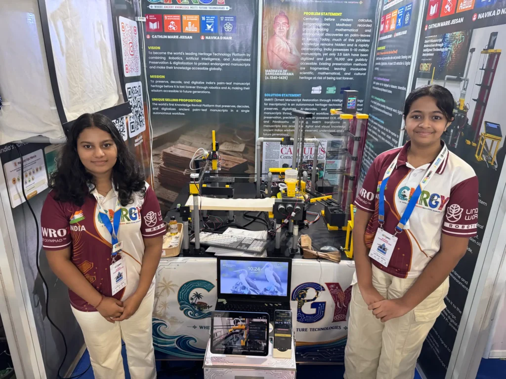 malayali girls robotics ai palm leaf manuscripts