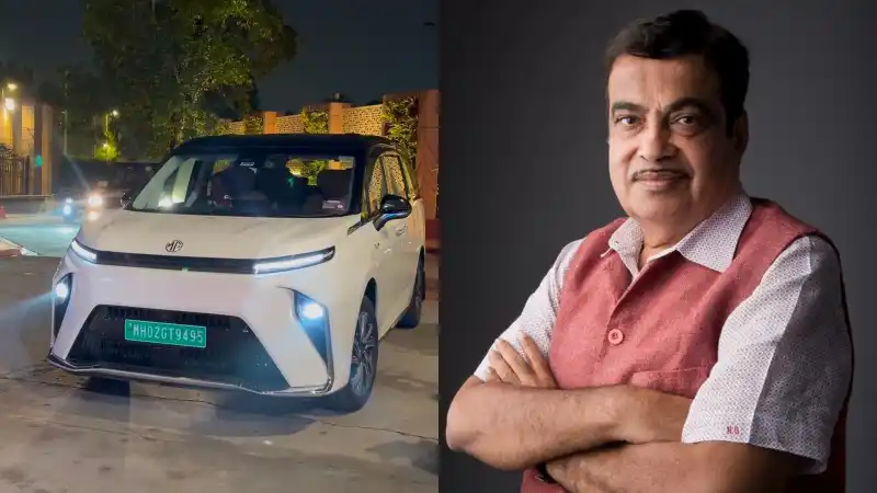 nitin gadkari mg m9 electric mpv
