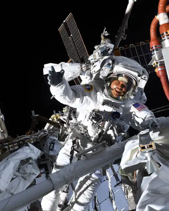 anil menon iss spacewalk space food research