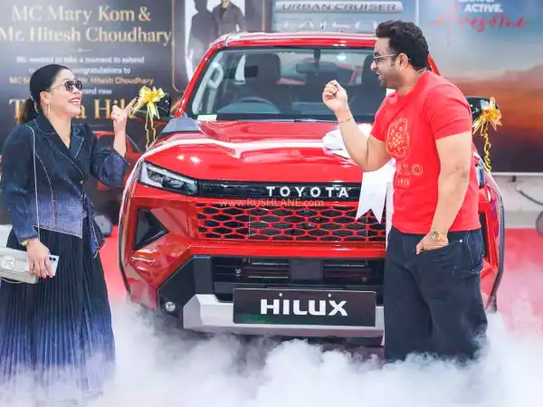 mary kom new toyota hilux delivery india