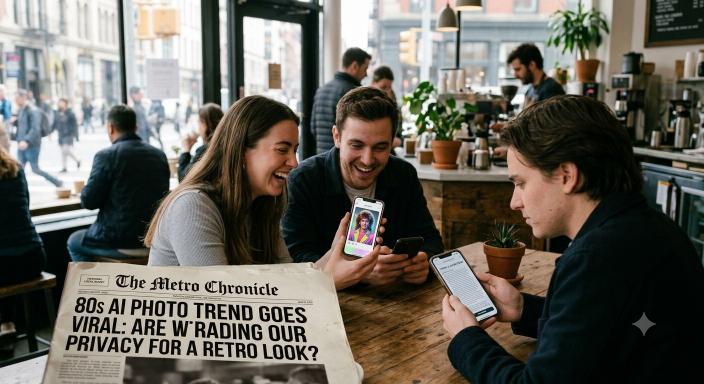 80s AI Photo Trend Privacy Risks