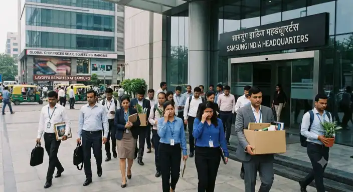 samsung india job cuts tv home appliances restructuring