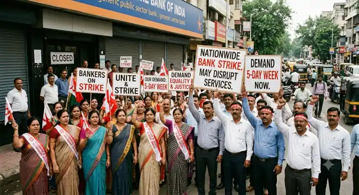 bank strike five day work week india