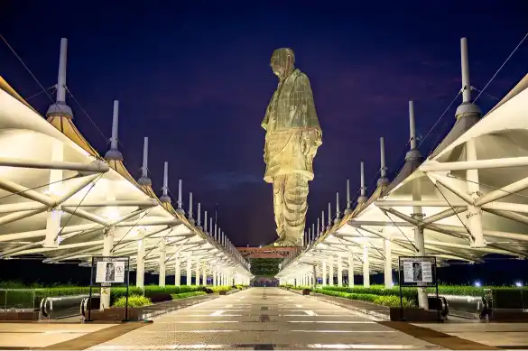 statue of unity mammootty visit ekta nagar gujarat