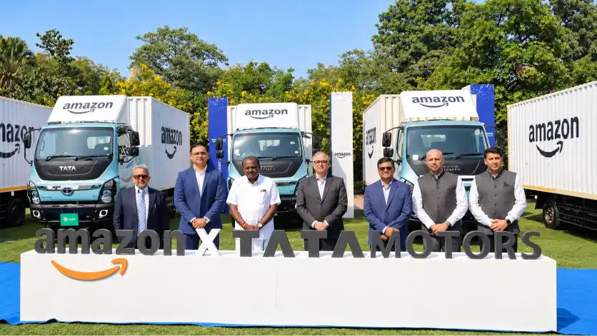 Tata Motors Amazon Electric Trucks Partnership