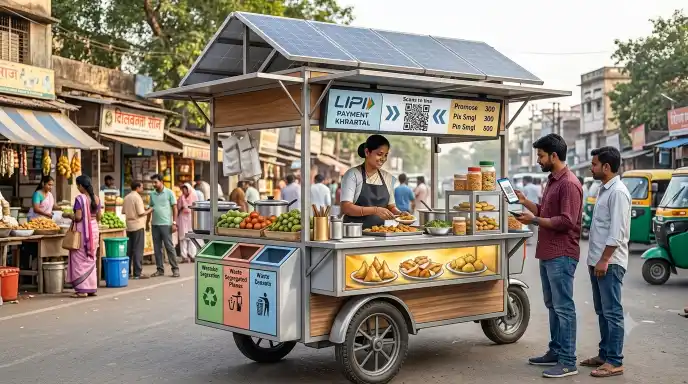 iit kharagpur solar powered food vending cart